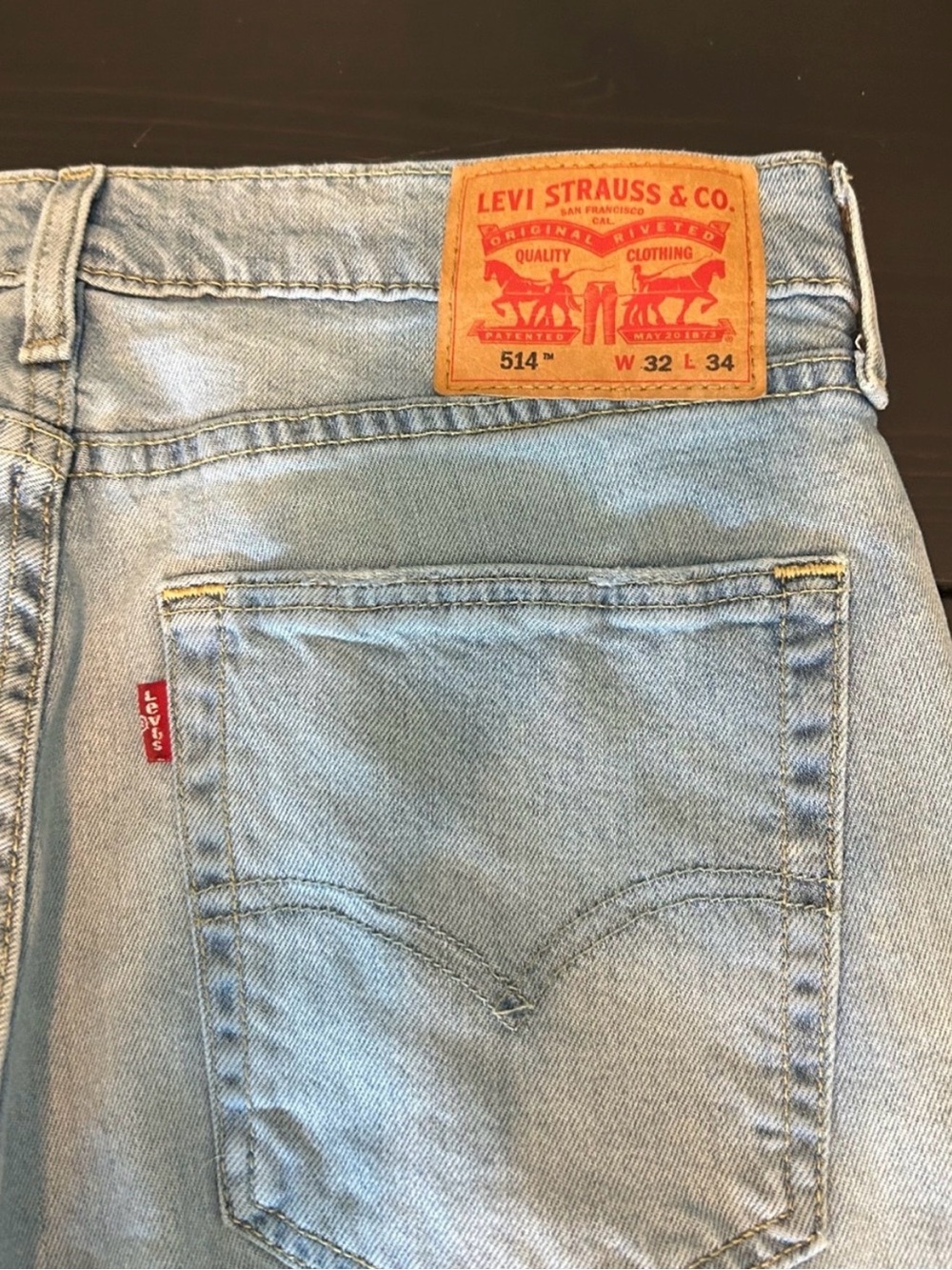 Levi's 514 Light Blue Men's Straight Jeans 32X34